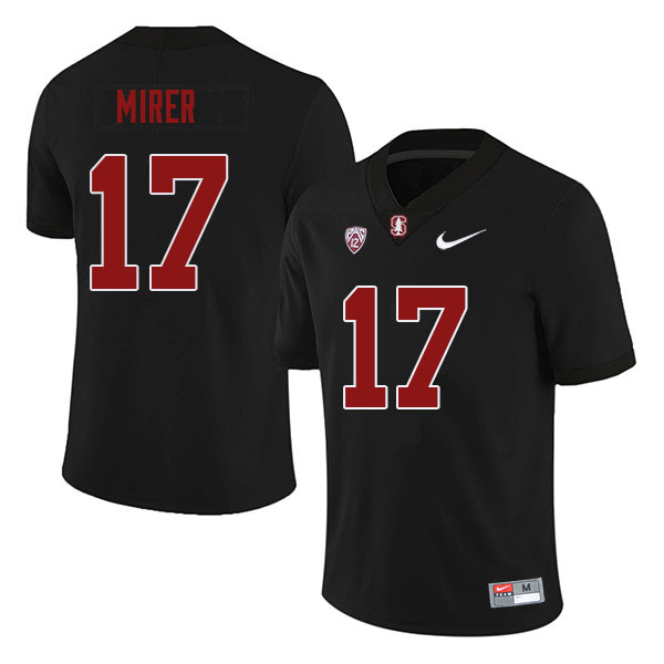 Men-Youth #17 Charlie Mirer Stanford Cardinal College 2023 Football Stitched Jerseys Sale-Black